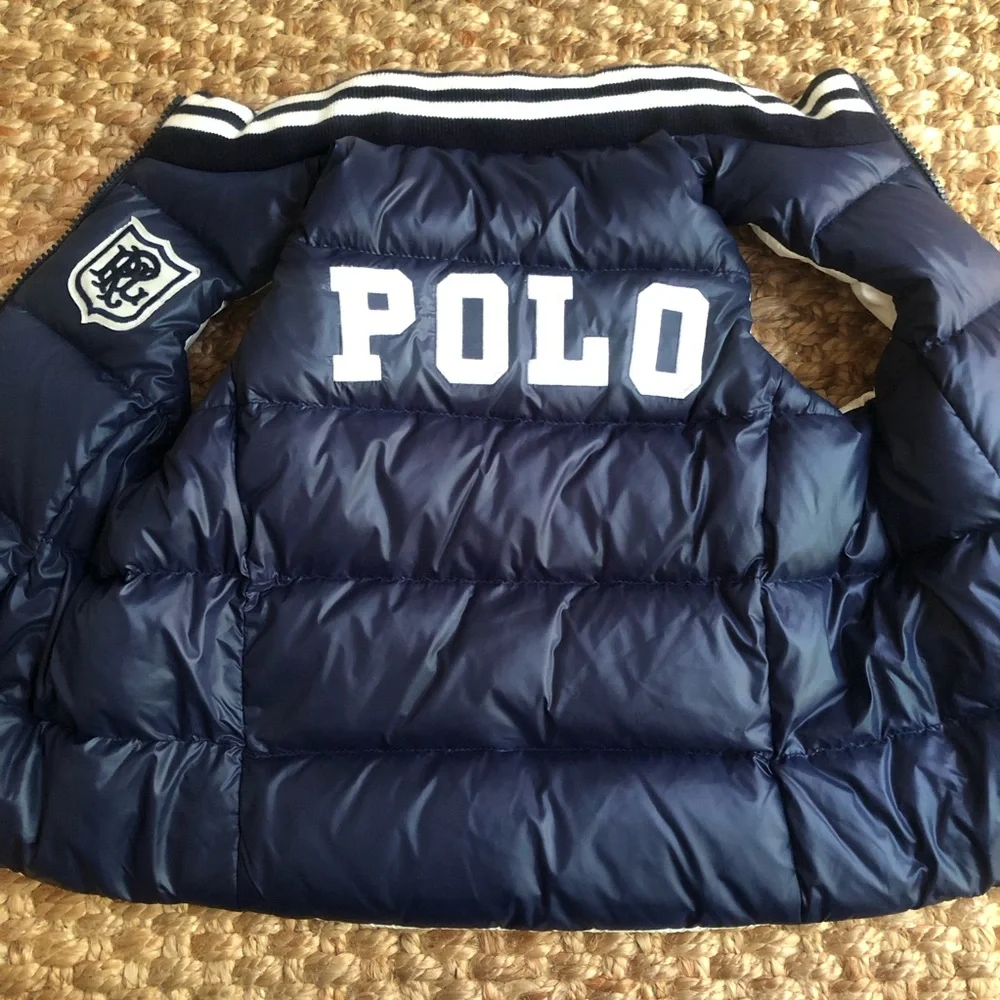 New: Polo Ralph Lauren REVERSIBLE Down Puffer Vest. Size 3